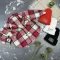 Сорочка дитяча в клітинку BEWARM red