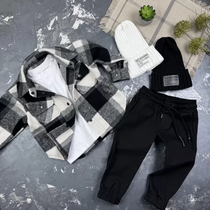 Штани дитячі джоггери Organic Cotton black