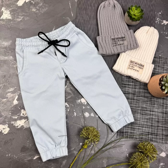 Штани дитячі джоггери Organic Cotton Blue