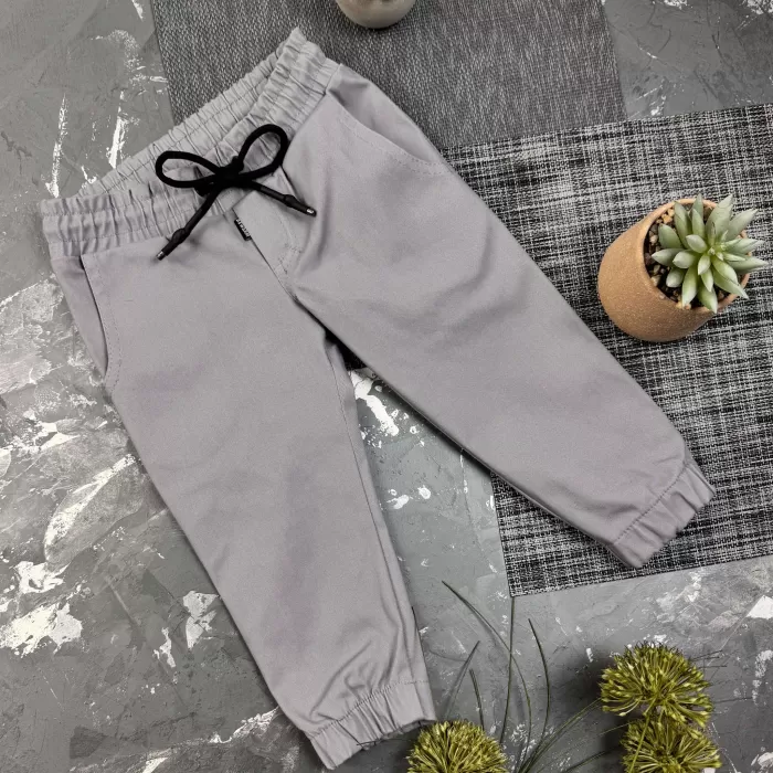 Штани дитячі джоггери Organic Cotton Gray