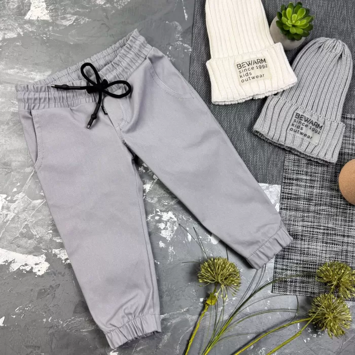 Штани дитячі джоггери Organic Cotton Gray