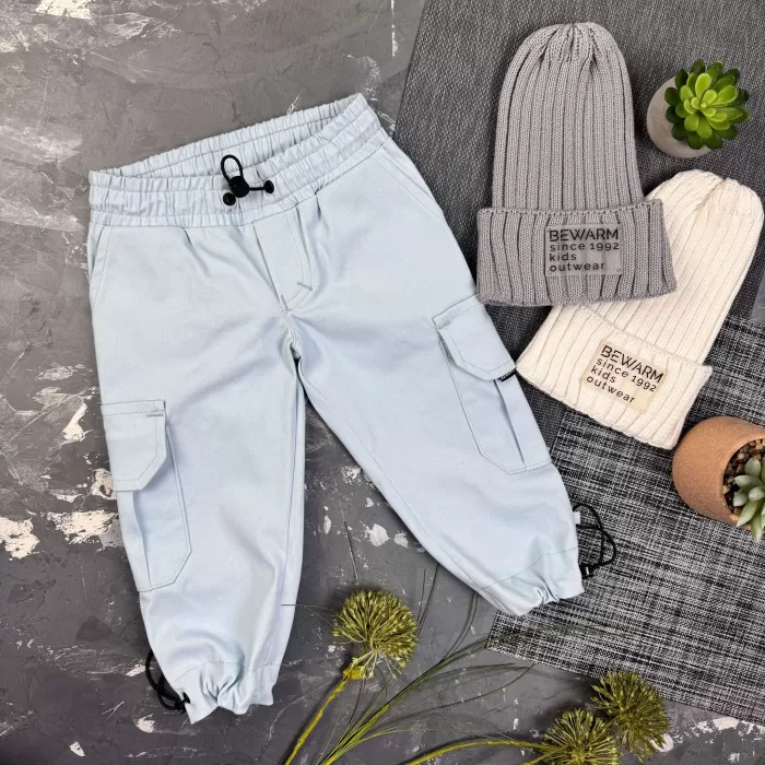 Штани дитячі карго Organic Cotton Blue