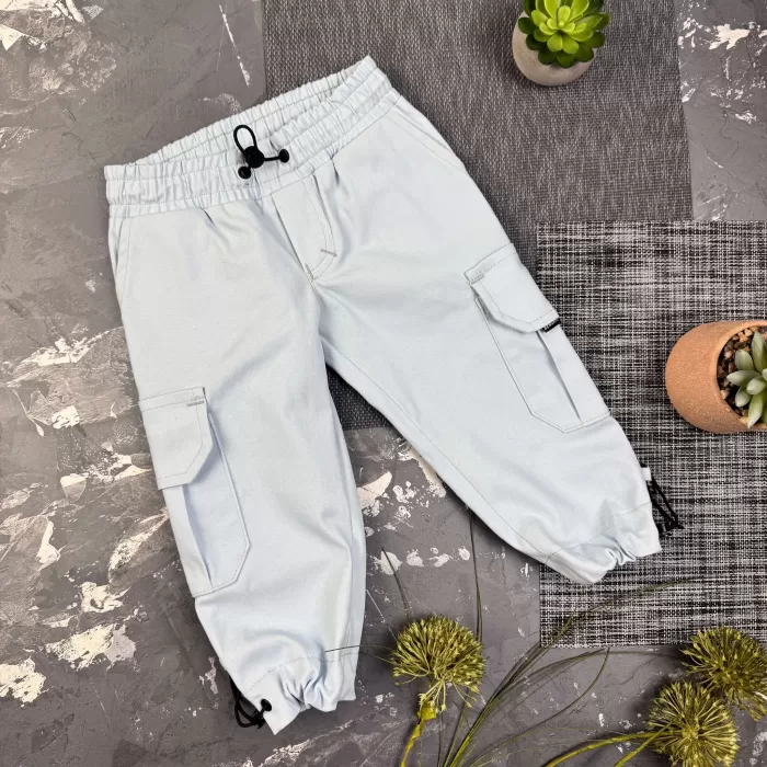 Штани дитячі карго Organic Cotton Blue