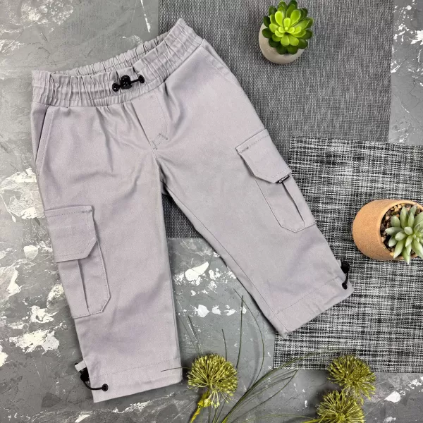 Штани дитячі карго Organic Cotton Gray