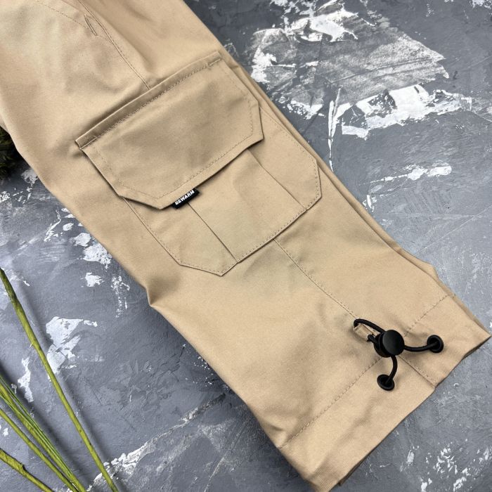 Штани дитячі карго Organic Cotton beige