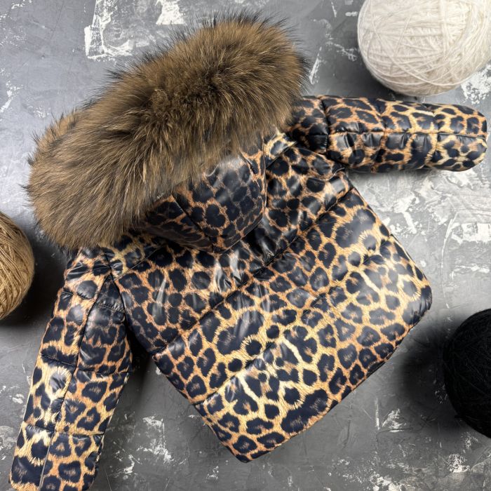 Комбінезон BEWARM Umka Leopard-Black дитячий зимовий роздільний