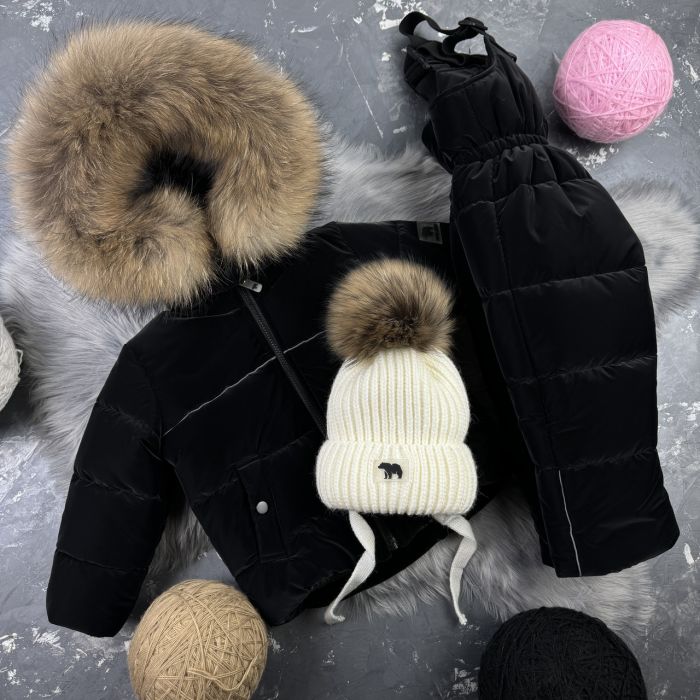 Комбінезон BEWARM Umka Black Velvet дитячий зимовий роздільний