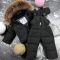 Комбінезон BEWARM Umka Black дитячий зимовий роздільний
