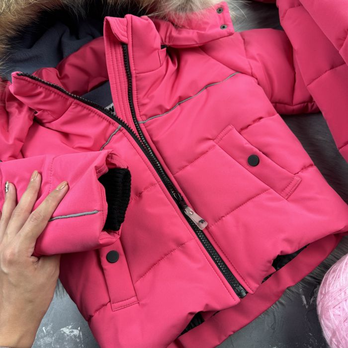 Комбінезон BEWARM Umka Pink дитячий зимовий роздільний