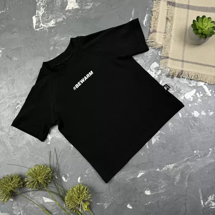 Костюм #BEWARM шорти+футболка+панамка дитячий Шоколад/Чорний
