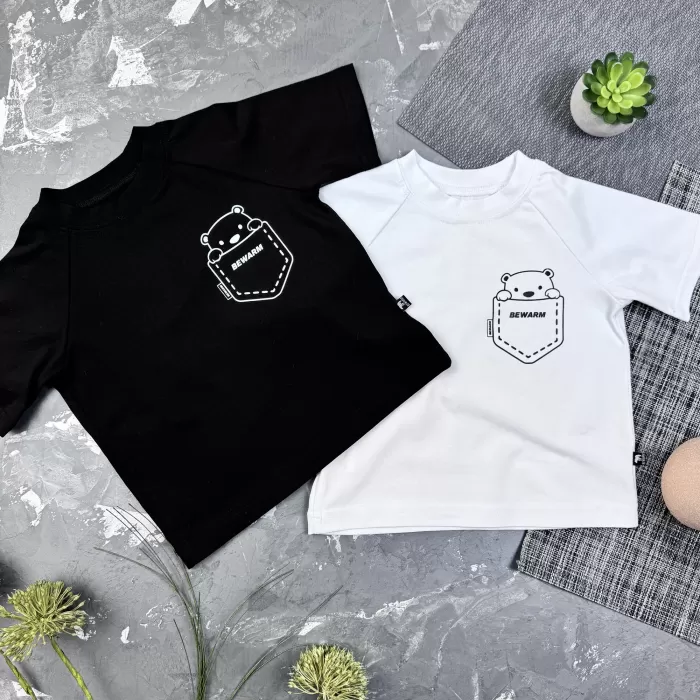 Костюм prettybear шорти+футболка+панамка дитячий Помаранчевий//Білий