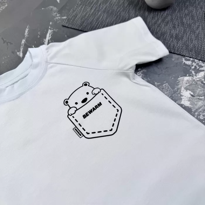 Костюм дитячий літній (шорти + футболка + жилетка) prettybear BEWARM Чорний/білий
