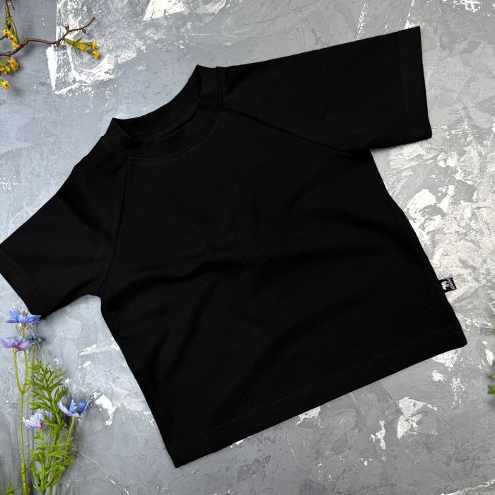Дитяча футболка реглан clear black