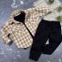 Комплект дитячий набір spring nature Beige on Black