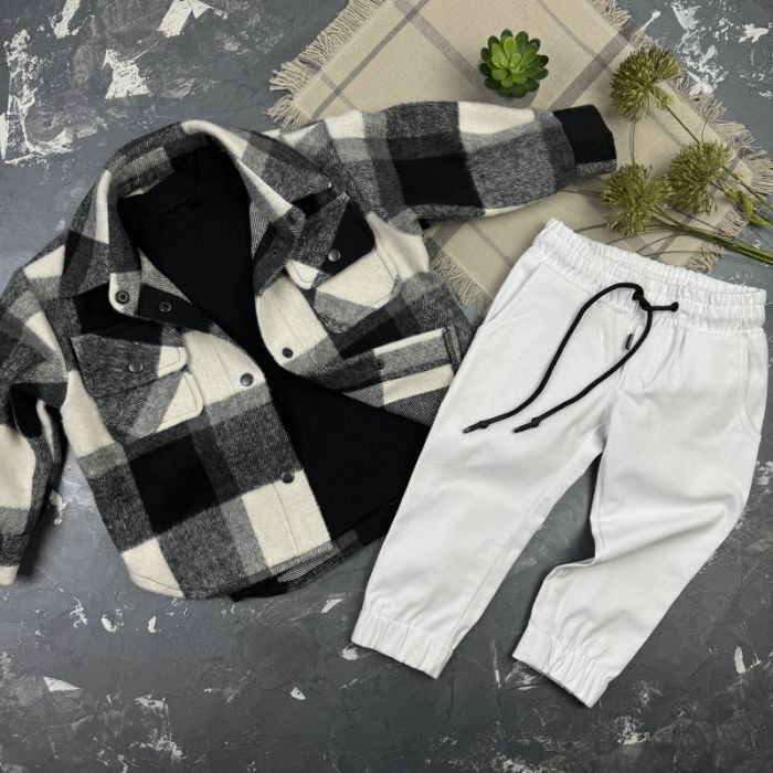 Комплект дитячий набір spring nature Black&White