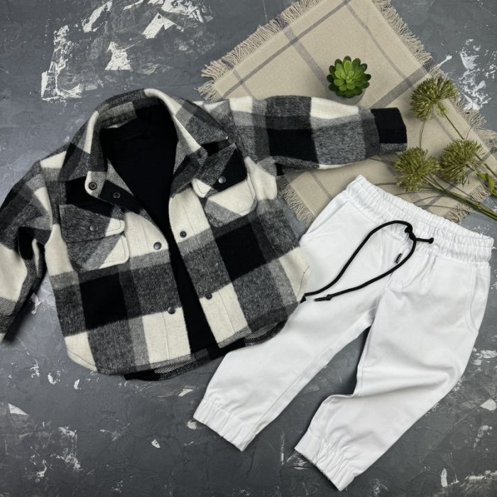 Комплект дитячий набір spring nature Black&White