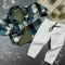 Комплект дитячий набір spring nature зелений/хакі/білий