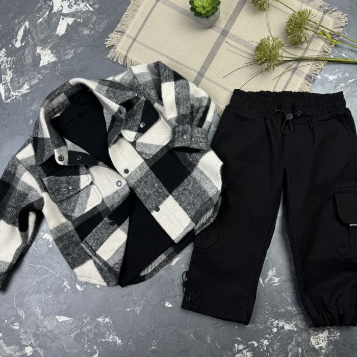 Комплект дитячий набір spring wind AllBlack
