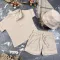 Комплект muslin cotton Beige BEWARM дитячий (штани,футболка,панамка,шорти,туніка)