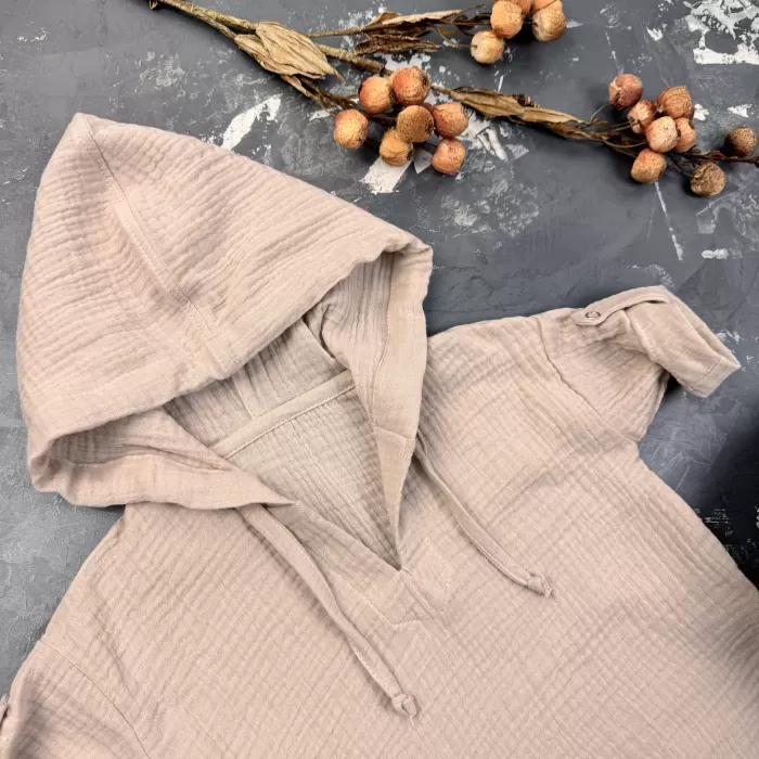 Муслінова Туніка дитяча Muslin Cotton BEWARM Бежева