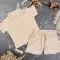 Костюм muslin cotton BEWARM дитячий шорти + футболка Беж