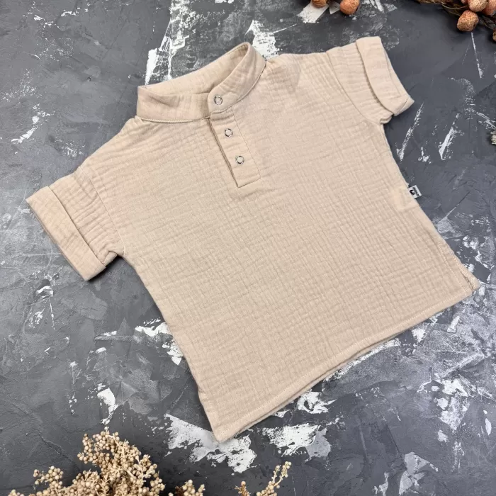 Комплект muslin cotton Beige BEWARM дитячий (штани,футболка,панамка,шорти,туніка)