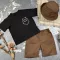 Костюм prettybear шорти+футболка+панамка дитячий Шоколад/Чорний