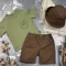 Костюм prettybear шорти+футболка+панамка дитячий Шоколад/Хакі