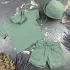 Костюм muslin cotton BEWARM дитячий шорти + футболка + панама Khaki