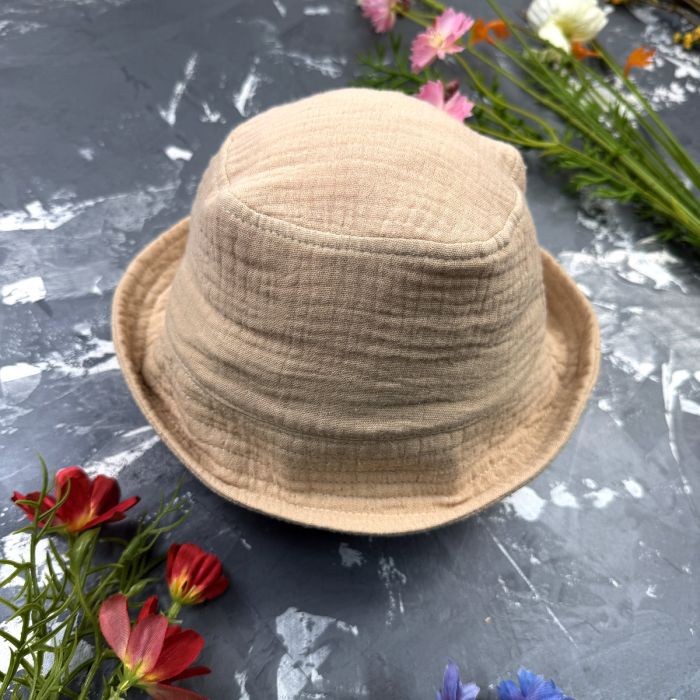Панамка дитяча Muslin Cotton BEWARM Sand