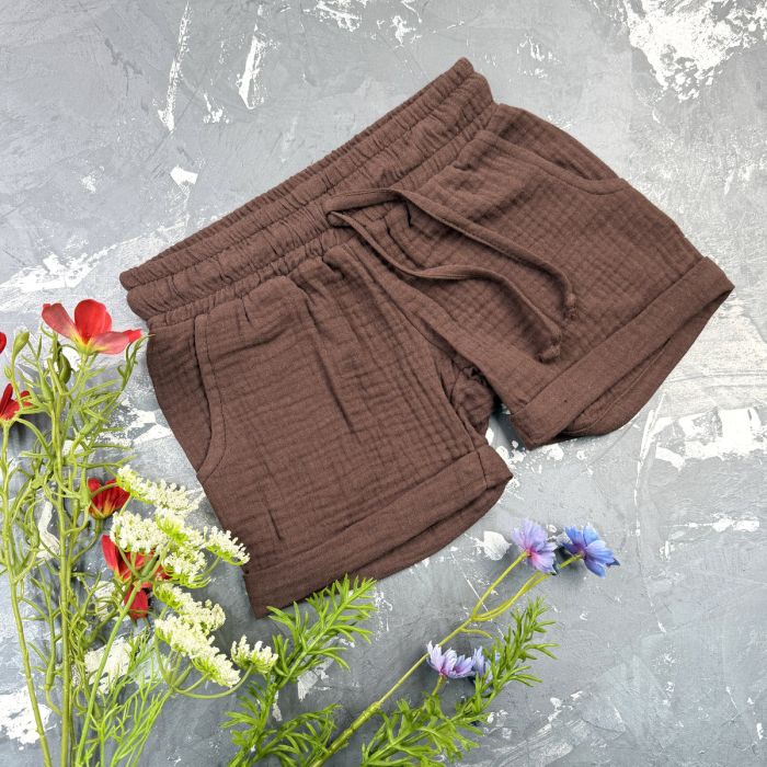 Костюм muslin cotton BEWARM дитячий шорти + футболка + панама Choko