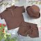 Комплект muslin cotton Choko BEWARM дитячий (штани,футболка,панамка,шорти,туніка)