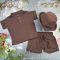 Комплект muslin cotton Choko BEWARM дитячий (штани,футболка,панамка,шорти,туніка)