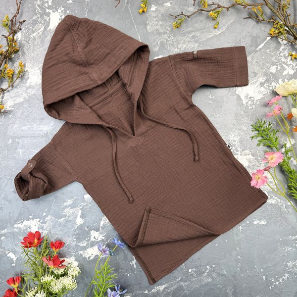 Муслінова Туніка дитяча Muslin Cotton BEWARM Choko