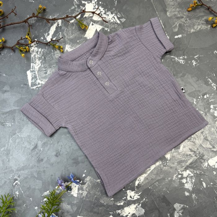 Костюм muslin cotton BEWARM дитячий штани + футболка Grey