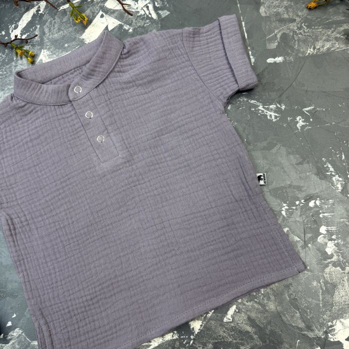 Костюм muslin cotton BEWARM дитячий шорти + футболка Grey