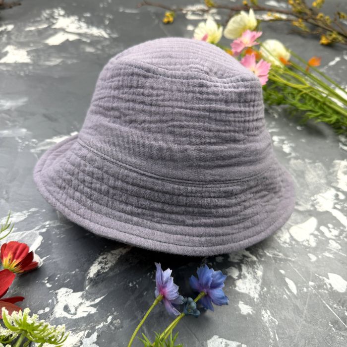 Костюм muslin cotton BEWARM дитячий шорти + футболка + панама Grey