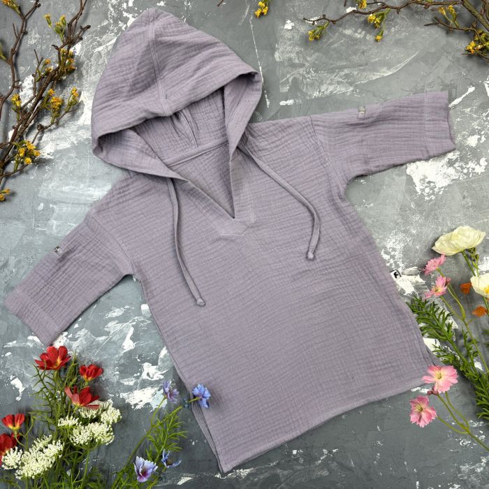 Муслінова Туніка дитяча Muslin Cotton BEWARM Grey