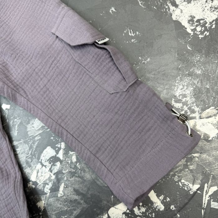 Костюм muslin cotton BEWARM дитячий штани + футболка Grey