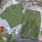 Костюм muslin cotton BEWARM дитячий штани + футболка dark green
