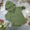 Мусліновий набір туніка + панама дитяча Muslin Cotton BEWARM dark green
