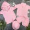Комплект muslin cotton Pink BEWARM дитячий (штани,футболка,панамка,шорти,туніка)