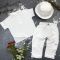 Костюм muslin cotton BEWARM дитячий штани + футболка + панамка Білий