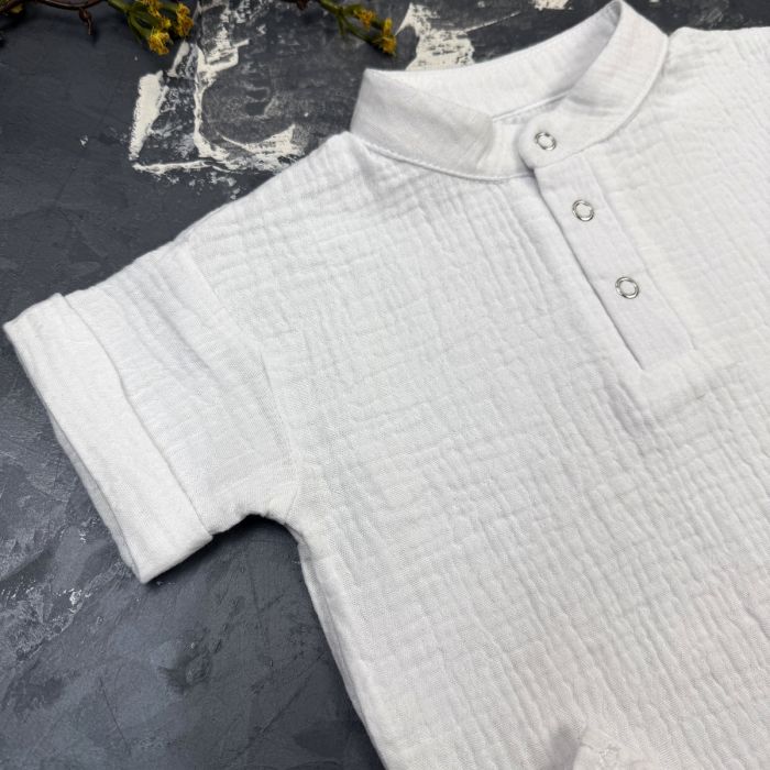 Комплект muslin cotton White BEWARM дитячий (штани,футболка,панамка,шорти,туніка)