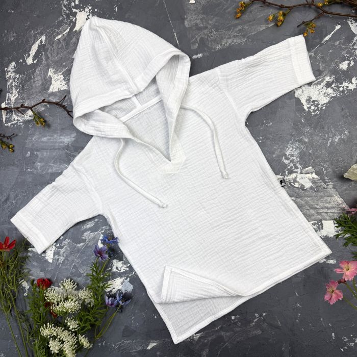 Муслінова Туніка дитяча Muslin Cotton BEWARM Біла