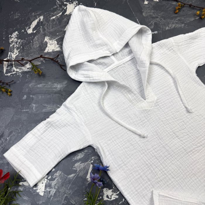 Муслінова Туніка дитяча Muslin Cotton BEWARM Біла