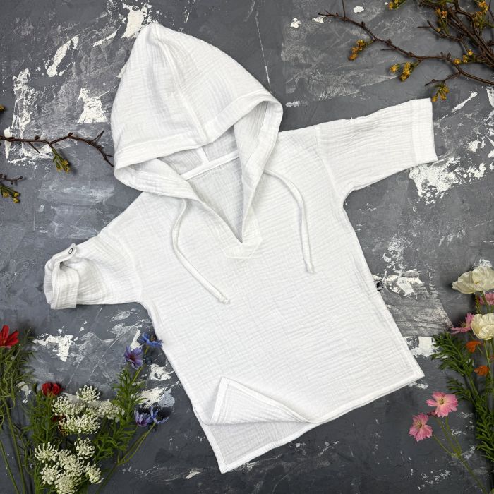 Муслінова Туніка дитяча Muslin Cotton BEWARM Біла