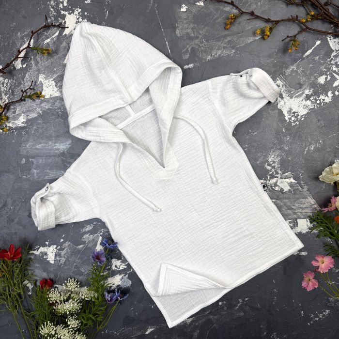 Муслінова Туніка дитяча Muslin Cotton BEWARM Біла