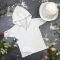 Мусліновий набір туніка + панама дитяча Muslin Cotton BEWARM White