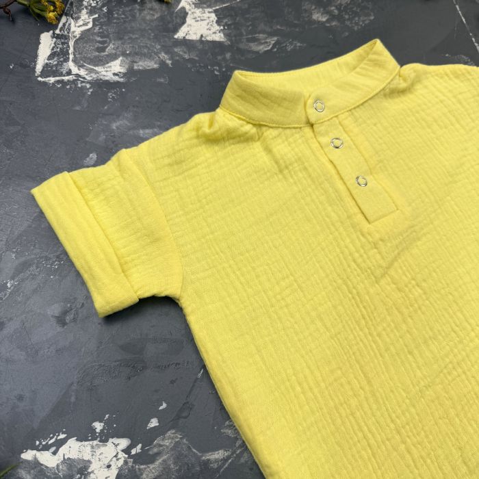 Костюм muslin cotton BEWARM дитячий шорти + футболка Sunny-Yellow